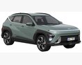 Hyundai Kona 2024 3D 모델  back view