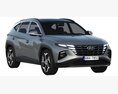 Hyundai Tucson 2021 3D-Modell Rückansicht
