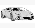 Lamborghini Huracan Evo 2019 3D 모델 