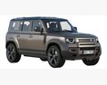 Land Rover Defender 110 2020 3Dモデル 後ろ姿