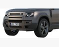 Land Rover Defender 110 2020 3D-Modell clay render