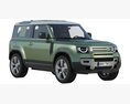 Land Rover Defender 90 2020 3Dモデル 後ろ姿