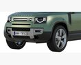 Land Rover Defender 90 2020 3D-Modell clay render