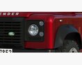 Land Rover Defender Works V8 3D-Modell Seitenansicht