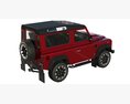 Land Rover Defender Works V8 3D 모델  top view