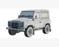 Land Rover Defender Works V8 3D 모델  seats