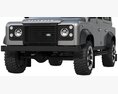 Land Rover Defender Works V8 4-door 2018 3D модель clay render