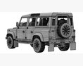 Land Rover Defender Works V8 4-door 2018 3D модель