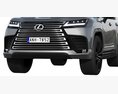 Lexus LX600 2022 3D-Modell clay render