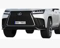 Lexus LX600 F Sport 2022 3D-Modell clay render