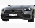 Mercedes-Benz C-Class 2022 3D модель clay render