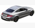 Mercedes-Benz C63 Coupe 2020 3D-Modell Draufsicht
