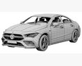 Mercedes-Benz CLA 35 AMG 2020 3D模型 seats