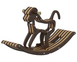 Home Concept Monkey Rocking Chair 3D модель
