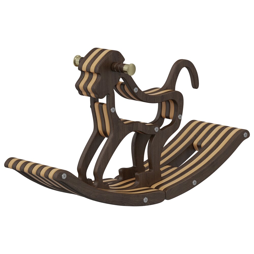 Home Concept Monkey Rocking Chair Modelo 3d