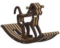Home Concept Monkey Rocking Chair Modelo 3D