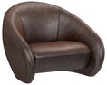 Restoration Hardware Reyna Leather Chair Modelo 3d