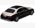 Mercedes-Benz S-Class Maybach 2021 3D模型 顶视图