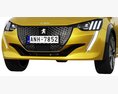 Peugeot 208 2021 3D-Modell clay render