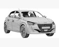 Peugeot 208 2021 3D модель