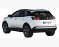 Peugeot 3008 2021 3D-Modell wire render