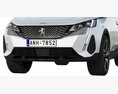 Peugeot 3008 2021 3D-Modell clay render