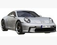 Porsche 911 GT3 Touring 2022 3D-Modell Rückansicht