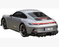 Porsche 911 GT3 Touring 2022 3d model wire render