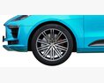 Porsche Macan Turbo 2020 3D 모델  front view