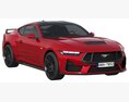 Ford Mustang GT 2023 3D 모델  back view