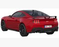 Ford Mustang GT 2023 3D 모델  wire render