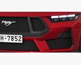 Ford Mustang GT 2023 3D-Modell Seitenansicht