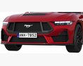 Ford Mustang GT 2023 3Dモデル clay render