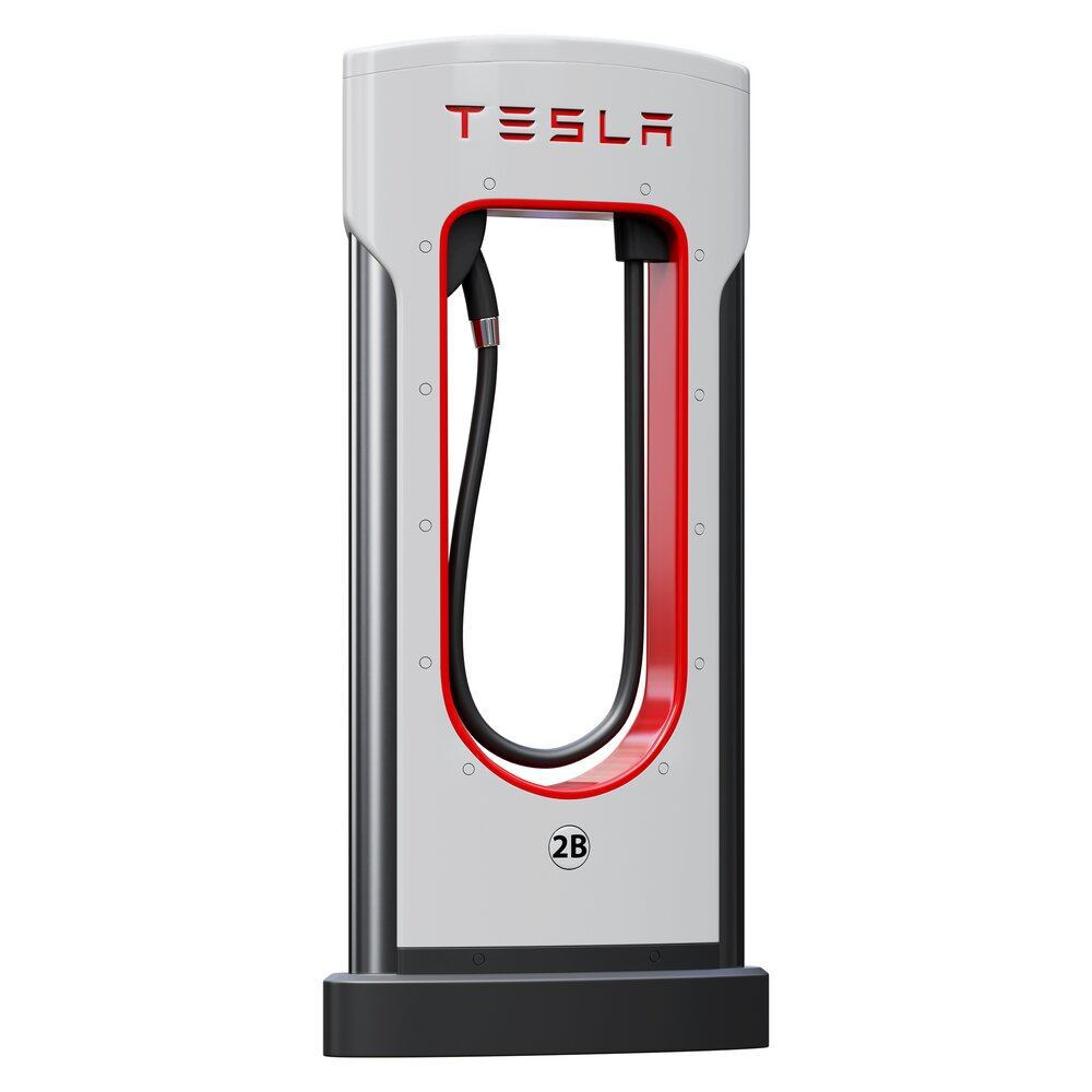 Tesla Supercharger Modello 3D