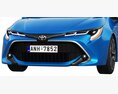 Toyota Corolla Hatchback 2021 3D-Modell clay render