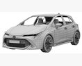Toyota Corolla Hatchback 2021 3D-Modell seats