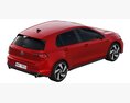 Volkswagen Golf GTI 5-door 2020 3Dモデル top view
