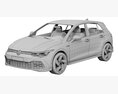 Volkswagen Golf GTI 5-door 2020 3D-Modell seats
