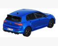 Volkswagen Golf 8 R 2022 3Dモデル top view