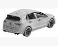 Volkswagen Golf 8 R 2022 3Dモデル