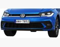 Volkswagen Polo 2022 3D-Modell clay render