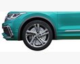 Volkswagen Tiguan 2021 Modelo 3d vista de frente