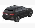 Audi SQ6 E-tron 3D-Modell Draufsicht