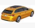 Skoda Octavia Combi 2025 3d model top view