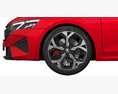 Skoda Octavia RS 2025 3D模型 正面图