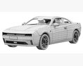 Dodge Charger Daytona 3D модель seats