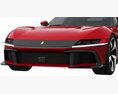 Ferrari 12Cilindri Modello 3D clay render