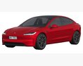 Tesla Model 3 Performance Modello 3D