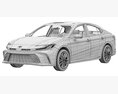 Toyota Camry XLE 2025 3D 모델  seats