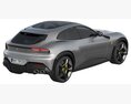 Ferrari Purosangue Modello 3D vista dall'alto